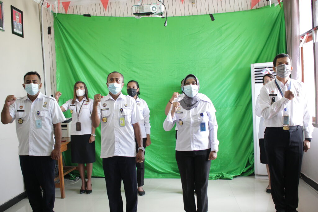 Rudenim Kupang Mengukiti apel virtual bersama ASN Kemenkumham